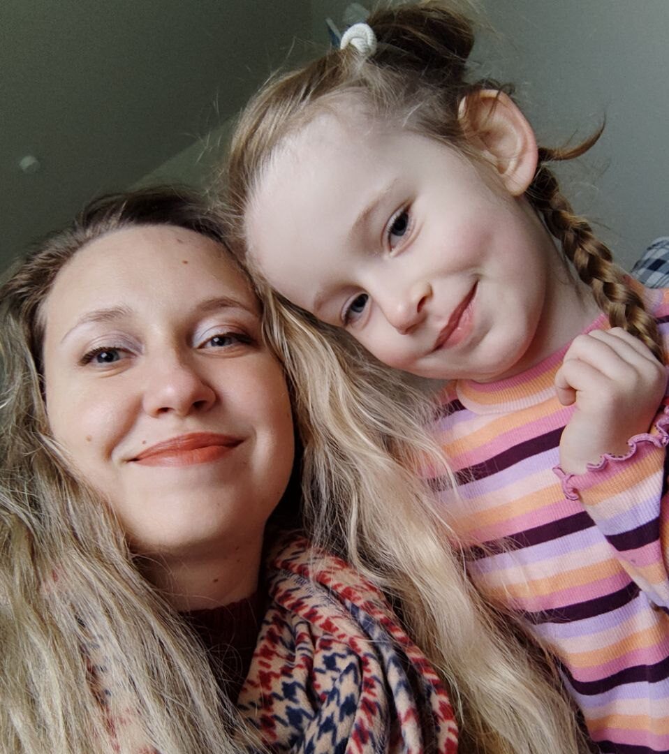 The founder of the project with her daughter